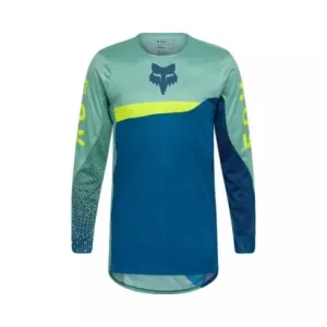 Nuevo - Jersey Fox Flexair Fracture Verde y Azul