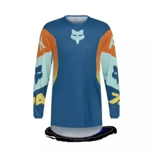 Nuevo - Jersey Fox 360 Tine Azul y Naranja