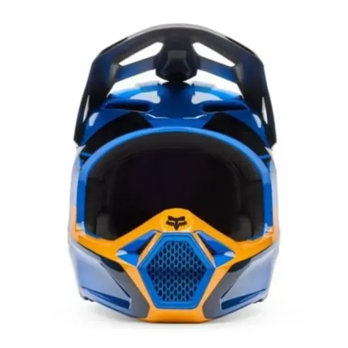 Casco Fox V1 Collect Azul Naranja