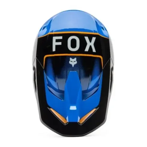 Casco Fox V1 Collect Azul Naranja