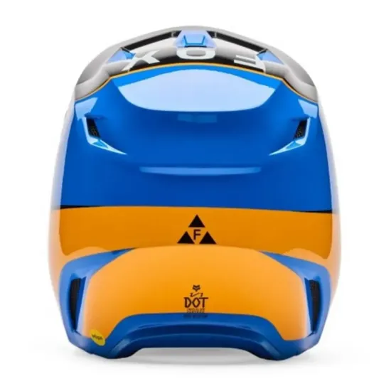 Casco Fox V1 Collect Azul Naranja
