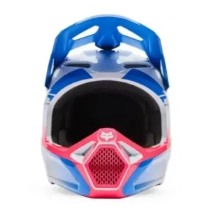 Casco Fox V1 Collect Azul Blanco Rosa 2
