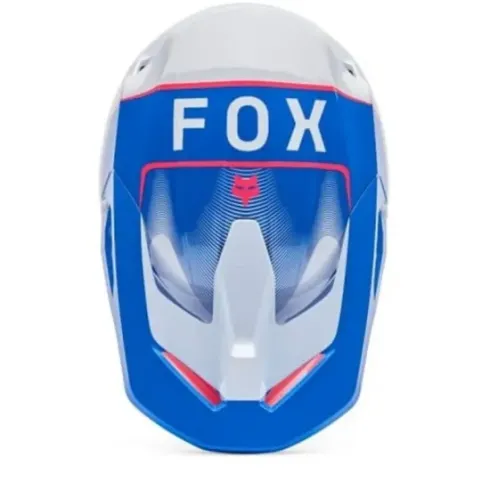 Casco Fox V1 Collect Azul Blanco Rosa