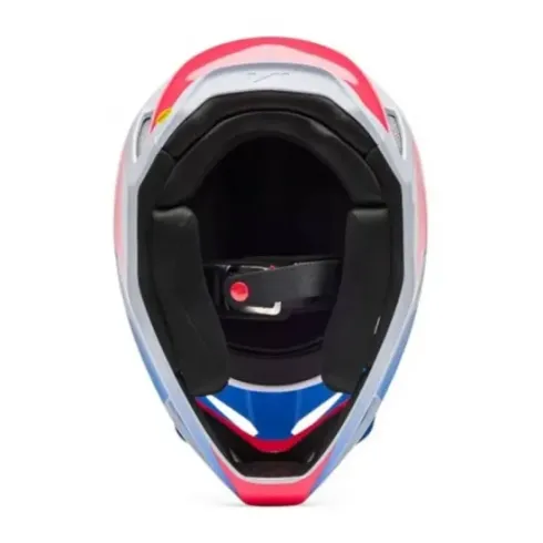 Casco Fox V1 Collect Azul Blanco Rosa