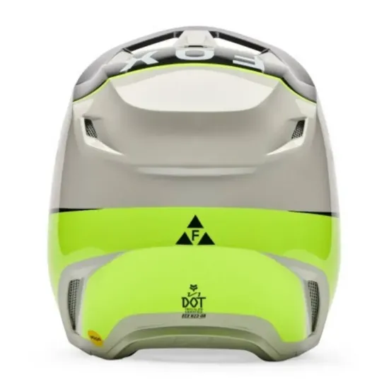 Casco Fox V1 Collect Negro Amarillo