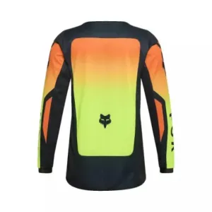Nuevo - Jersey Fox Junior 180 Shield Negro Naranja Amarillo 2