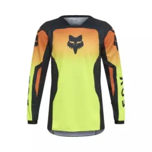 Nuevo - Jersey Fox Junior 180 Shield Negro Naranja Amarillo