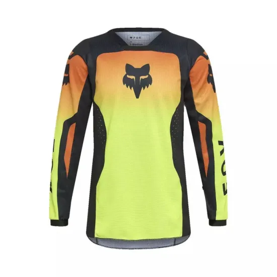 Nuevo - Jersey Fox Junior 180 Shield Negro Naranja Amarillo