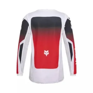 Nuevo - Jersey Fox Junior 180 Shield Blanco Negro Rojo 2