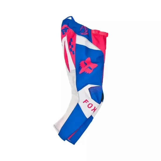 Nuevo - Pantalon Fox Junior 180 Blanco Azul Rojo