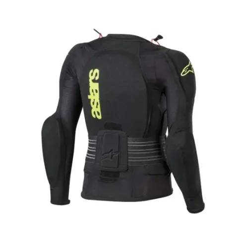 PETO ALPINESTARS JUNIOR BIONIC PLUS COLOR NEGRO AMARILLO FLUOR