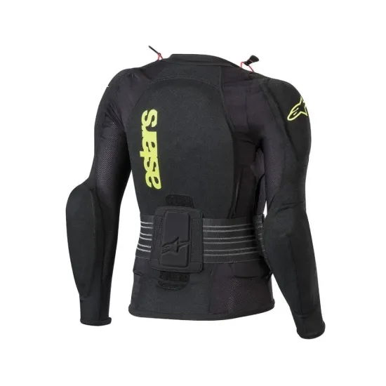 PETO ALPINESTARS JUNIOR BIONIC PLUS COLOR NEGRO AMARILLO FLUOR