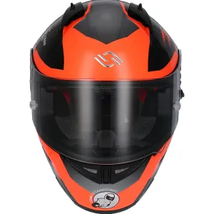 Casco Shiro Junior sh-336 cuna de campeones naranja fluor 2