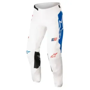 Pantalón Alpinestars RACER COMPASS Blanco Rojo Fluor Azul