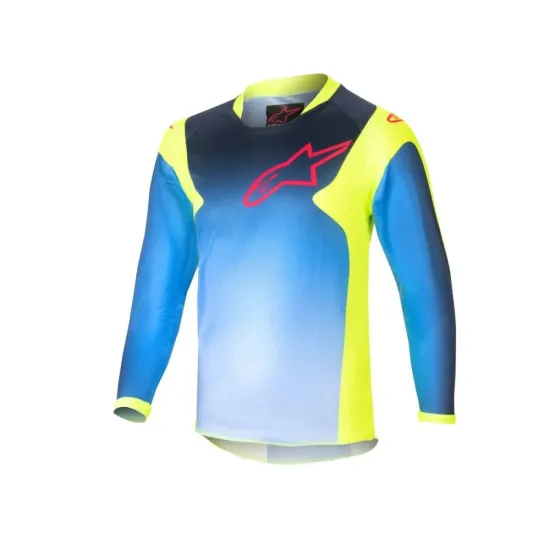 Jersey Alpinestars Racer Hoen Bebe amarillo fluor, azul marino noche
