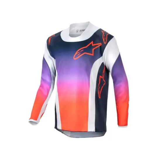 Jersey Alpinestar Racer Hoen Junior gris claro, naranja, negro