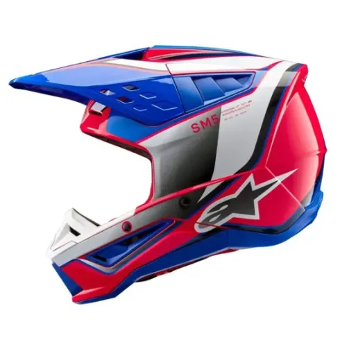 Casco Alpinestars S-M5 sail Blanco rosa azul