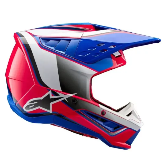Casco Alpinestars S-M5 sail Blanco rosa azul