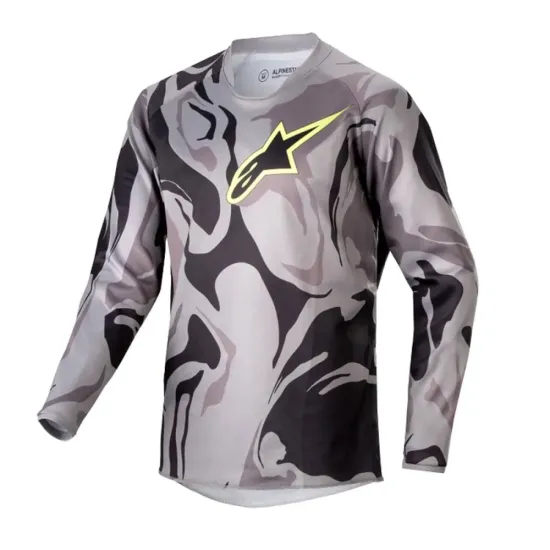 Jersey Alpinestars Racer Tactical junior Camuflaje gris