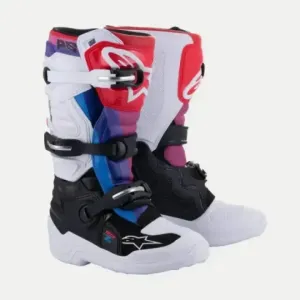Botas Alpinestars Tech7S Junior Blanco Negro Arcoiris