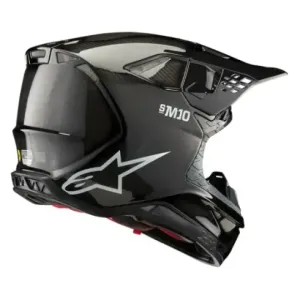 Casco Alpinestars SM10 solid Carbon Brillo 2