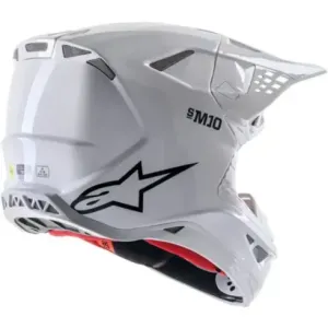 Casco Alpinestars SM10 solid Blanco Brillo 2