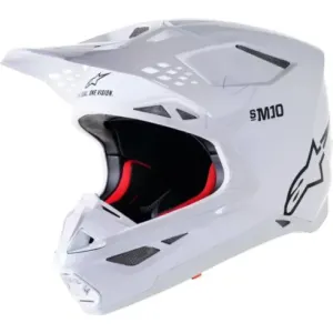 Casco Alpinestars SM10 solid Blanco Brillo