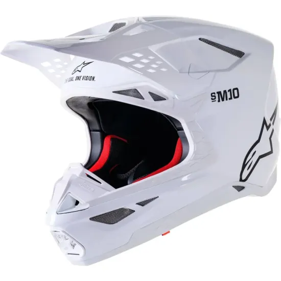 Casco Alpinestars SM10 solid Blanco Brillo