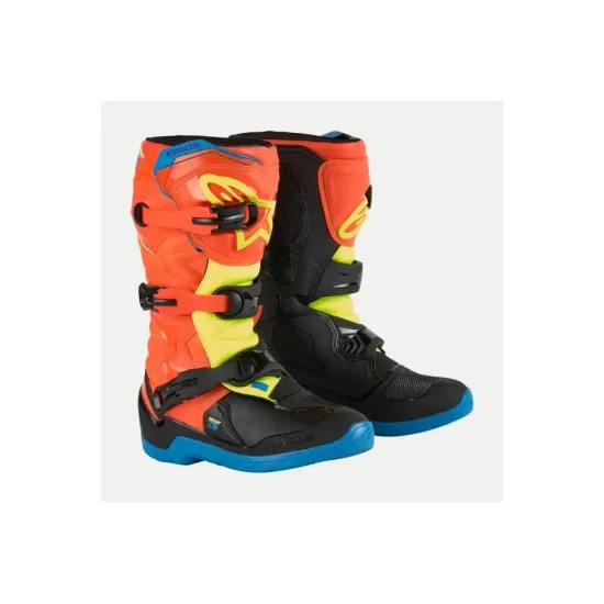 Botas Alpinestar Tech 3 junior Naranja Fluor Azul