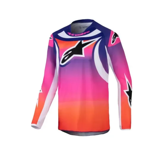 Jersey Alpinestars Junior Racer Wurx Azul Rosa Naranja