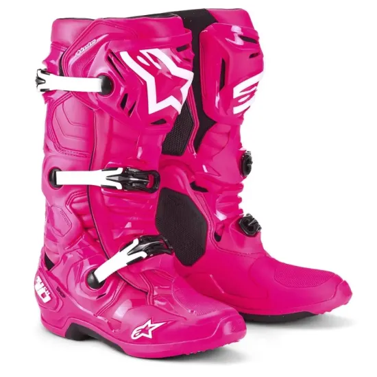 Botas Alpinestars Tech10 Rosa Blanco