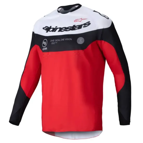 Jersey Alpinestars pro-dura Rojo Blanco Negro