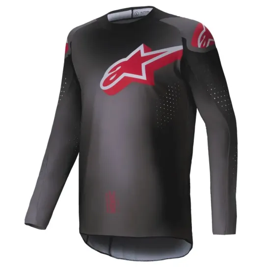 Jersey Alpinestars Supertech Lipan Rojo Gris