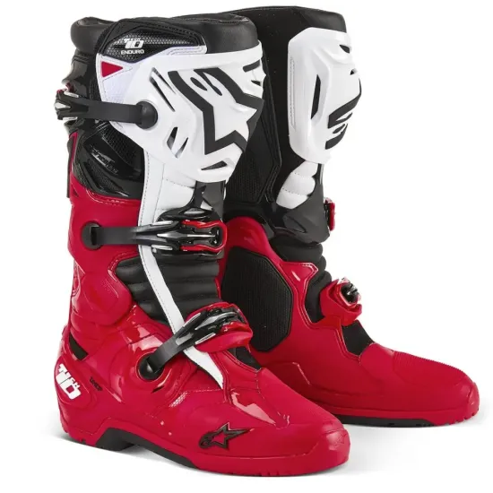 Botas Alpinestars tech 10 enduro Rojo Blanco Negro