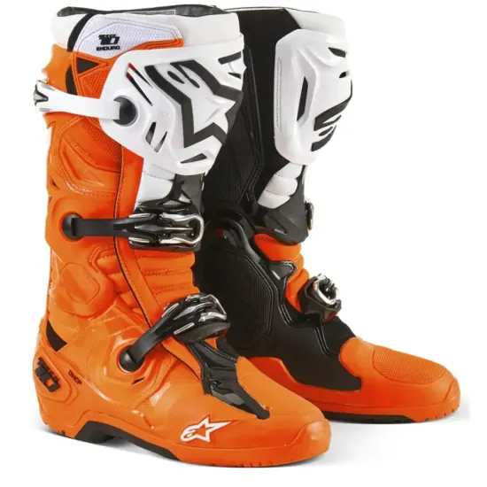 Botas Alpinestars tech 10 enduro Naranja Blanco