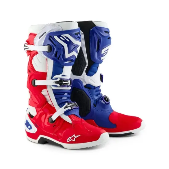 Botas Alpinestars tech10 Rojo Blanco
