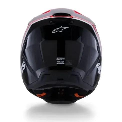 Casco Alpinestar S-M3 Radium Rojo Negro