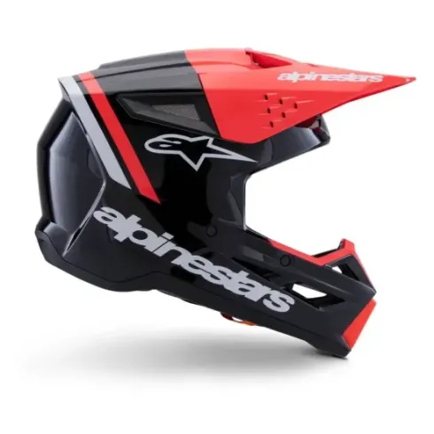 Casco Alpinestar S-M3 Radium Rojo Negro
