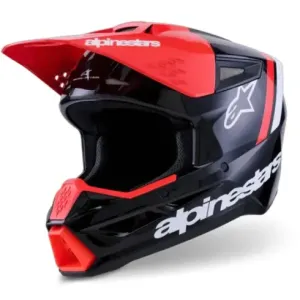 Casco Alpinestar S-M3 Radium Rojo Negro
