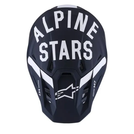 Casco Alpinestar S-M7 Negro blanco rojo