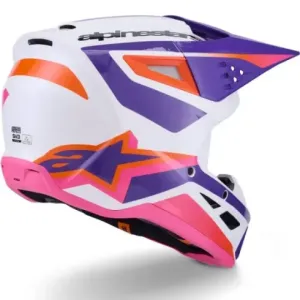 Casco Alpinestar S-M3 Morado Rosa 2