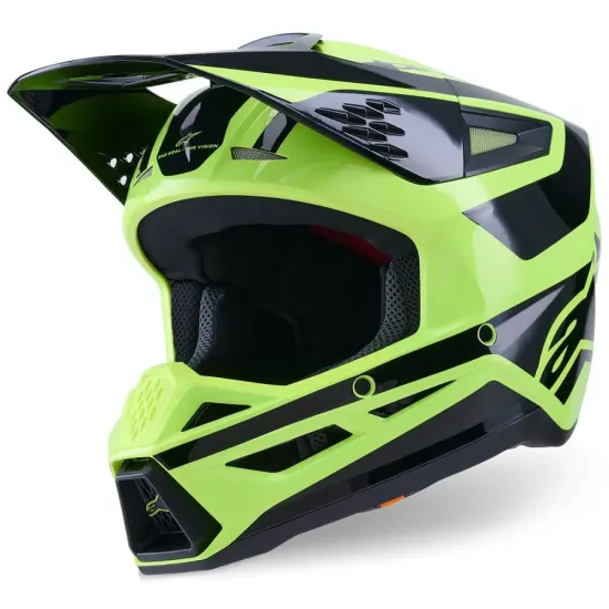 Casco Alpinestar S-M3 Amarillo y Negro