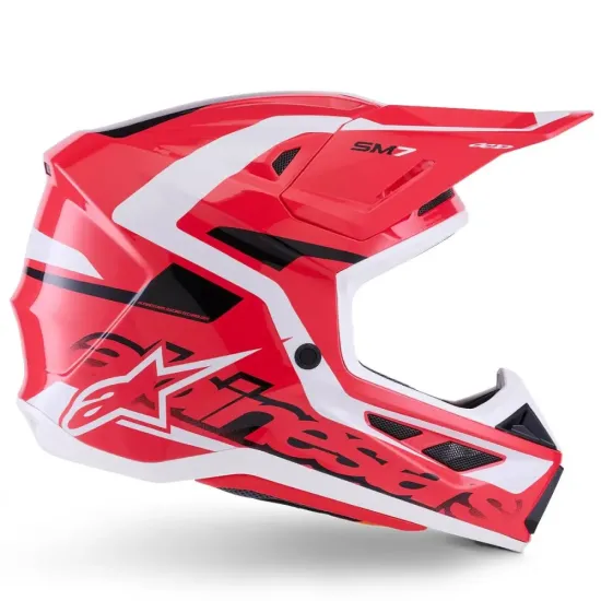 Casco Alpinestar M7 Deed Rojo Blanco