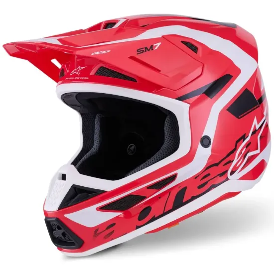 Casco Alpinestar M7 Deed Rojo Blanco