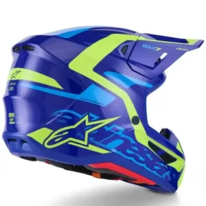 Casco Alpinestar M7 Deed Azul Amarillo 2