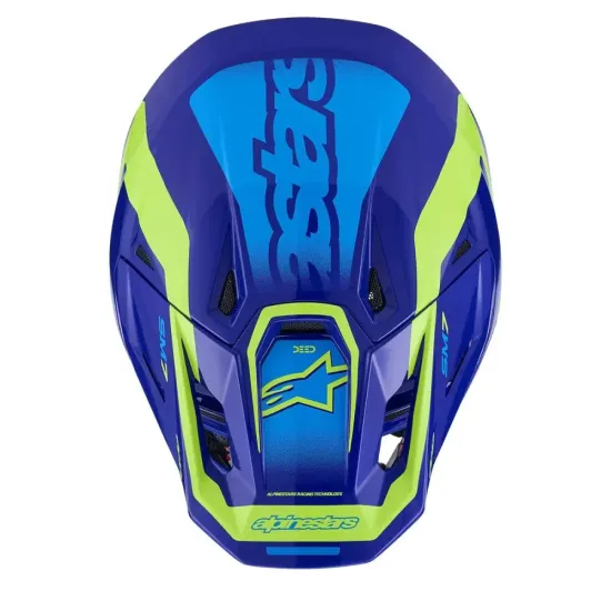 Casco Alpinestar M7 Deed Azul Amarillo