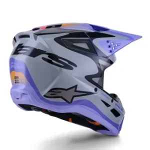 Casco Alpinestar S-M3 Jettson Gris Morado 2