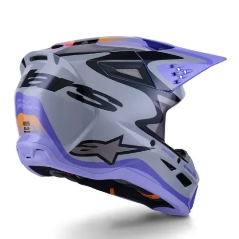 Casco Alpinestar S-M3 Jettson Gris Morado