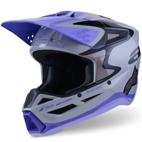 Casco Alpinestar S-M3 Jettson Gris Morado