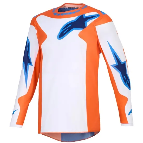 Jersey Alpinestar Fluid Grid Adulto Naranja Azul